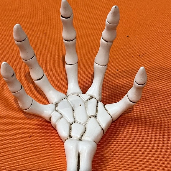 Green Candle in Skeleton Hand Holder - Picture 4 of 13